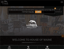 Tablet Screenshot of houseofwaine.com